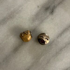 Pandora Valentines Charm Lot Kiss Face Heart Bow